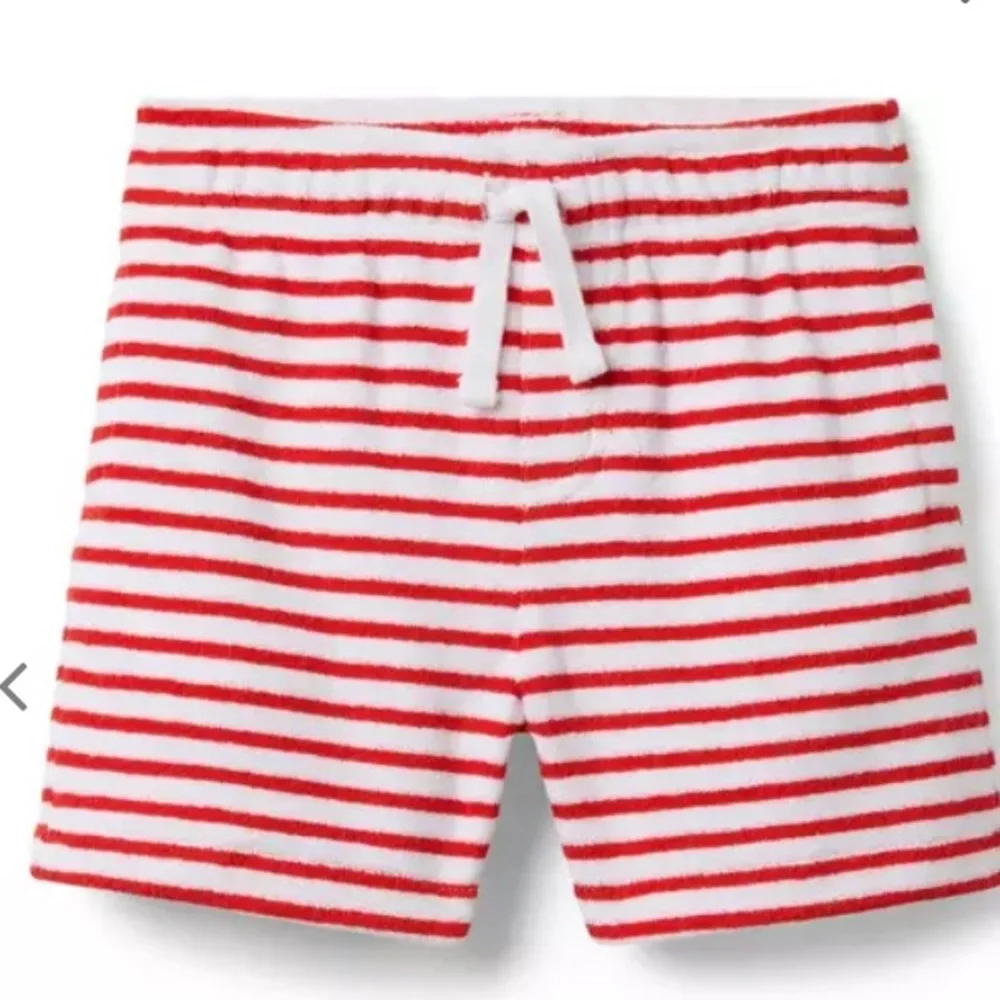Janie and Jack Red and White Striped Shorts